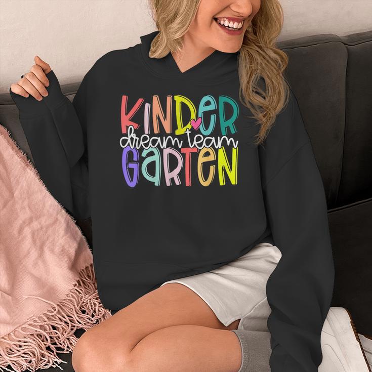 Retro Kindergarten Dream Team Back To School Teacher Kids Women's Hoodie, funny design Retro Kindergarten Dream Team Back To School Teacher Kids Women's Hoodie, funny design
