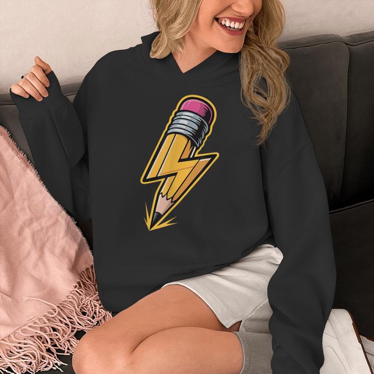 Retro Pencil Pencil Back To School Teacher Student Women's Hoodie, funny design Retro Pencil Pencil Back To School Teacher Student Women's Hoodie, funny design