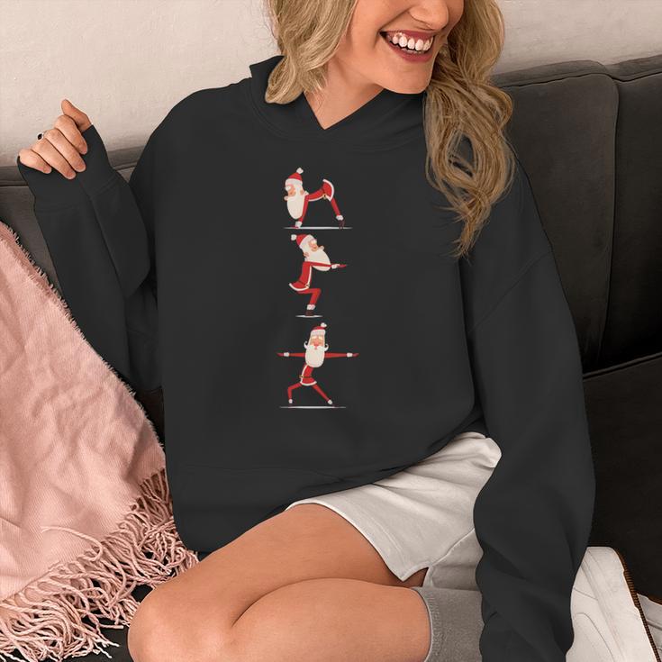Santa Yoga Poses For Yogi Teacher Christmas Yoga Poses Women's Hoodie, funny design Santa Yoga Poses For Yogi Teacher Christmas Yoga Poses Women's Hoodie, funny design