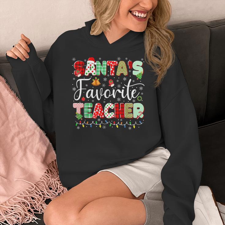 Santas Favorite Teacher Christmas Matching Xmas Men Women Women's Hoodie, funny design Santas Favorite Teacher Christmas Matching Xmas Men Women Women's Hoodie, funny design