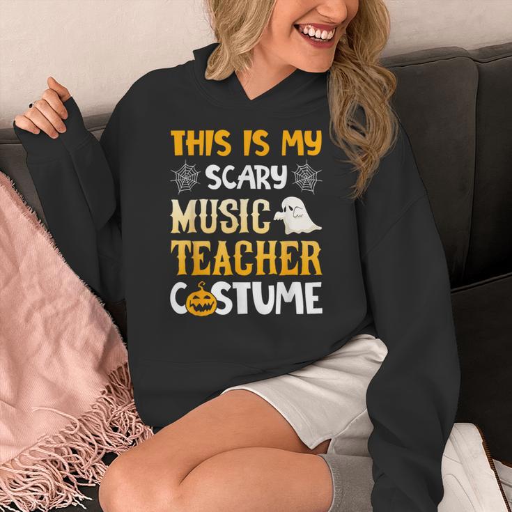 This Is My Scary Music Teacher Halloween Costumes Pajama Women's Hoodie, funny design