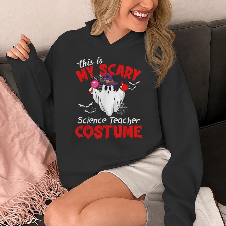 This Is My Scary Science Teacher Costume Ghost Halloween Women's Hoodie, Science Teacher Gifts, funny design This Is My Scary Science Teacher Costume Ghost Halloween Women's Hoodie, Science Teacher Gifts, funny design