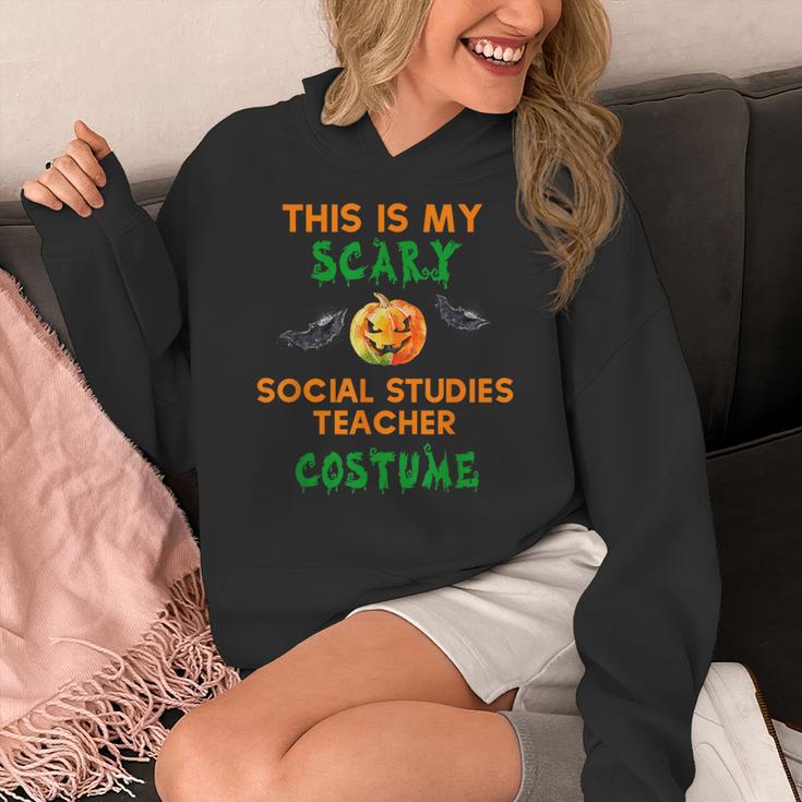 My Scary Social Studies Teacher Costume Halloween Men Women Women's Hoodie, funny design My Scary Social Studies Teacher Costume Halloween Men Women Women's Hoodie, funny design