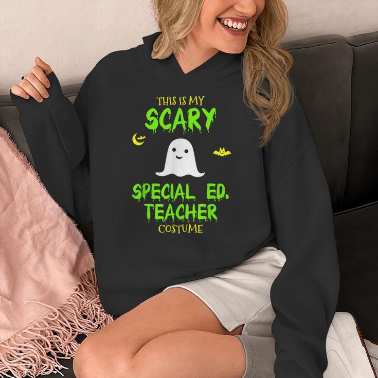 Scary Special Education Ed Teacher Costume Halloween Easy Women's Hoodie, funny design