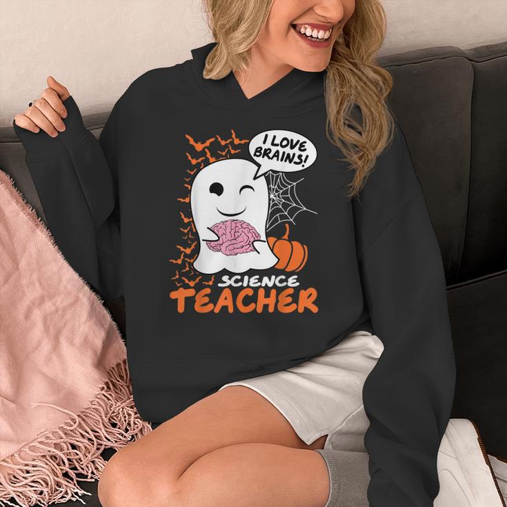 Science Teacher Cute Ghost Halloween Teacher Men Women Women's Hoodie, Science Teacher Gifts, funny design