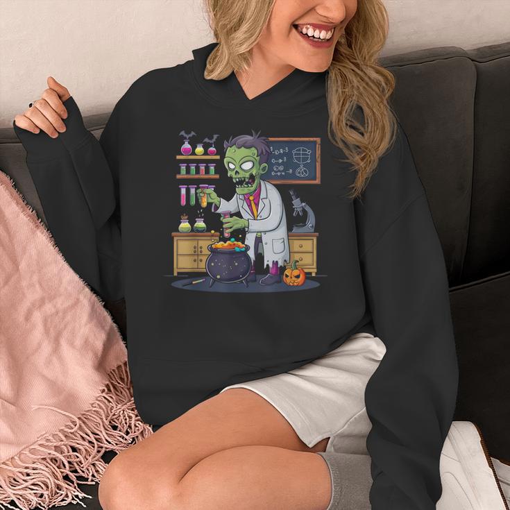 Science Teacher Halloween Shirt Zombie Chemistry Scientist Women's Hoodie, Science Teacher Gifts, funny design