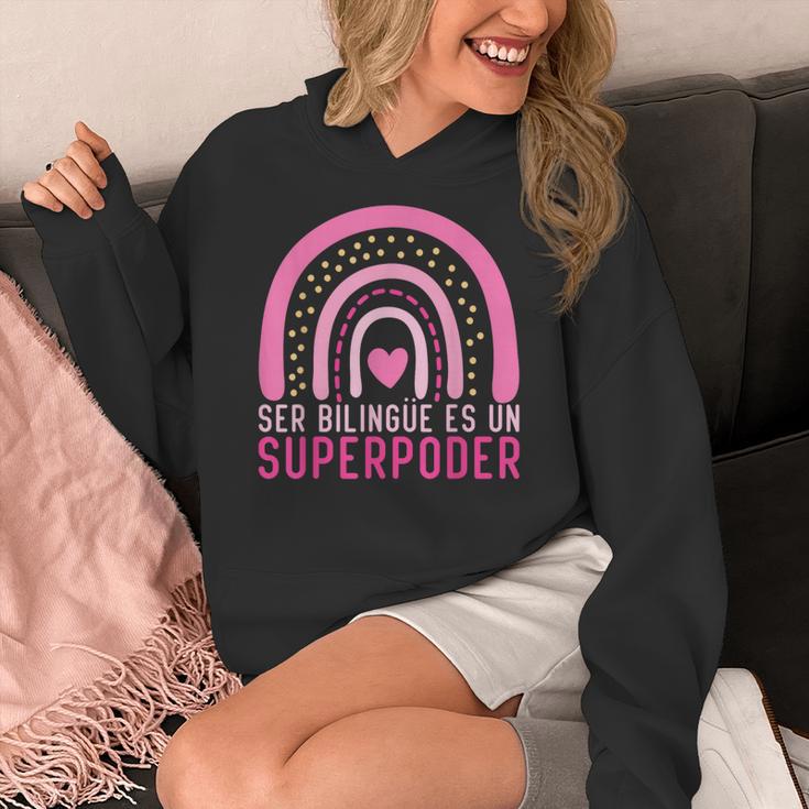 Ser Bilingue Es Un Superpoder Spanish Teacher Esl Teacher Women's Hoodie, Esl Teacher Gifts, funny design Ser Bilingue Es Un Superpoder Spanish Teacher Esl Teacher Women's Hoodie, Esl Teacher Gifts, funny design