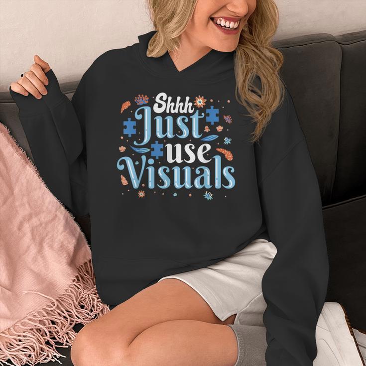 Shhh Just Use Visuals SPED Special Education Teacher Men Women Women's Hoodie, funny design Shhh Just Use Visuals SPED Special Education Teacher Men Women Women's Hoodie, funny design