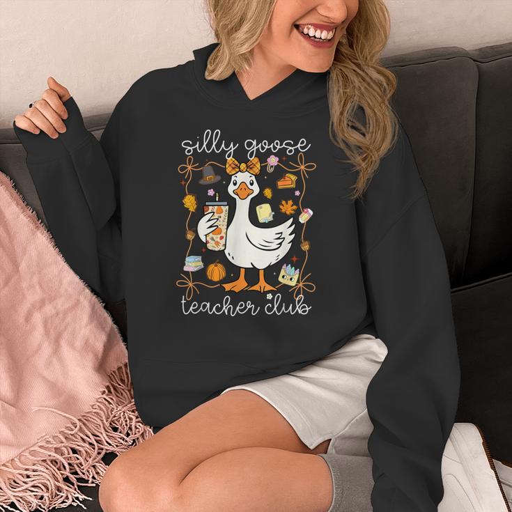Silly Goose Teachers Club Cozy Fall Teacher Women's Hoodie, funny design Silly Goose Teachers Club Cozy Fall Teacher Women's Hoodie, funny design
