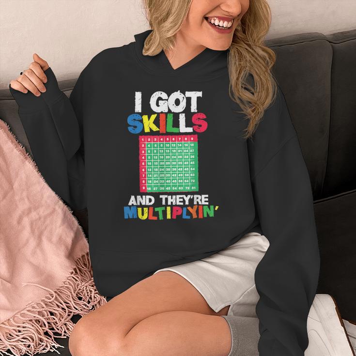 I Got Skills They'Re Multiplying Shirt Math Teacher Women's Hoodie, funny design I Got Skills They'Re Multiplying Shirt Math Teacher Women's Hoodie, funny design