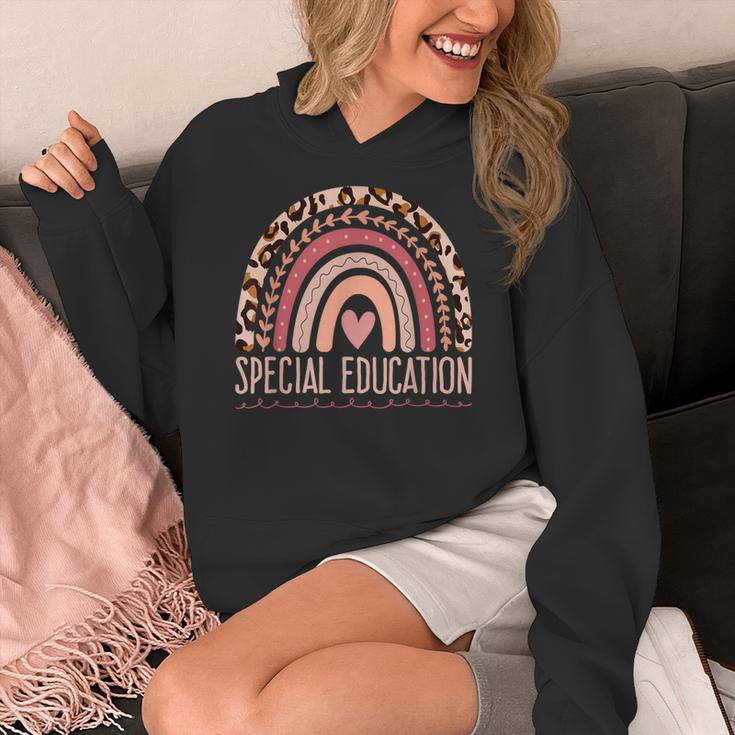 Special Education Shirt Teacher SPED Leopard Boho Rainbow Women's Hoodie, funny design Special Education Shirt Teacher SPED Leopard Boho Rainbow Women's Hoodie, funny design