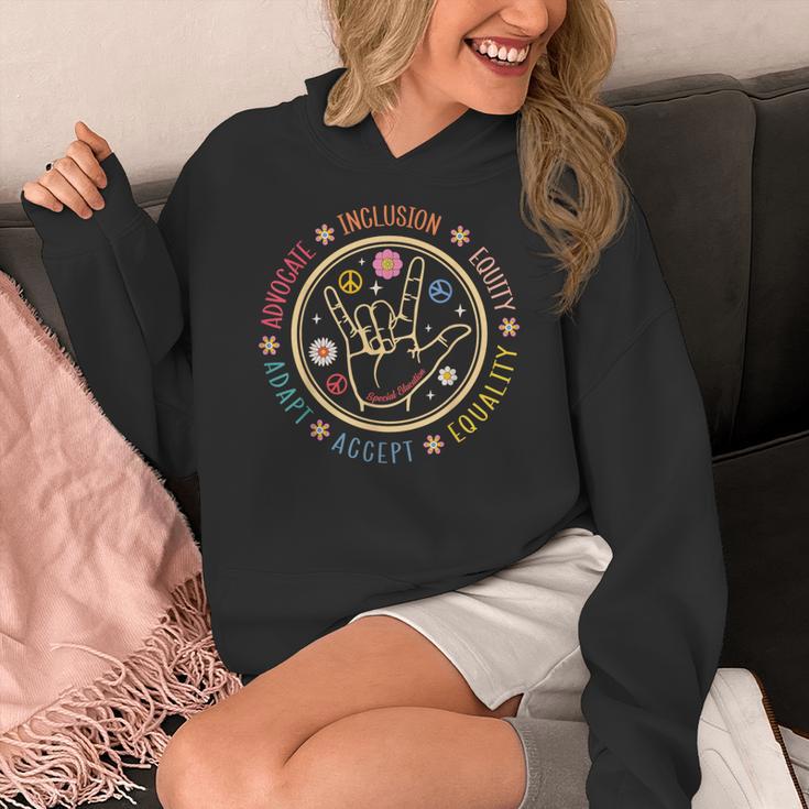 Special Education SPED Teacher IEP Advocate Inclusion Autism Women's Hoodie, funny design