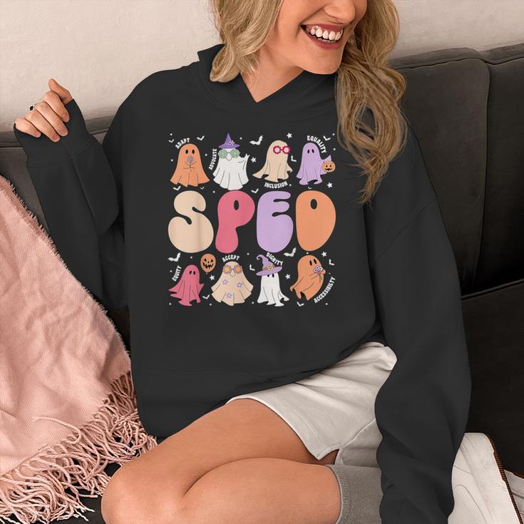 Special Education Teacher Ghosts Halloween SPED Teacher Women's Hoodie, funny design