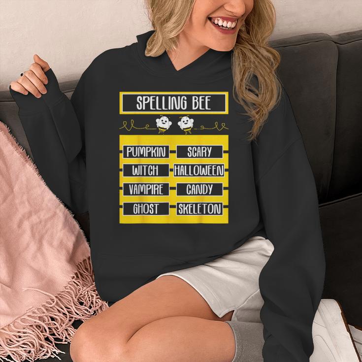 Spelling Bee Halloween Teachers Bee Spelling Competition Women's Hoodie, funny design
