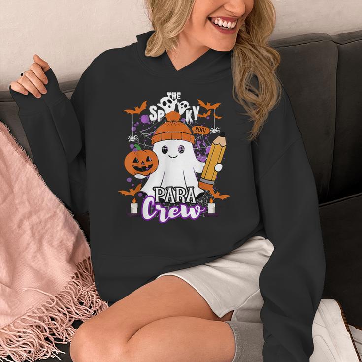 Spooky Para Crew Ghost Halloween Paraprofessional Teacher Women's Hoodie, funny design Spooky Para Crew Ghost Halloween Paraprofessional Teacher Women's Hoodie, funny design