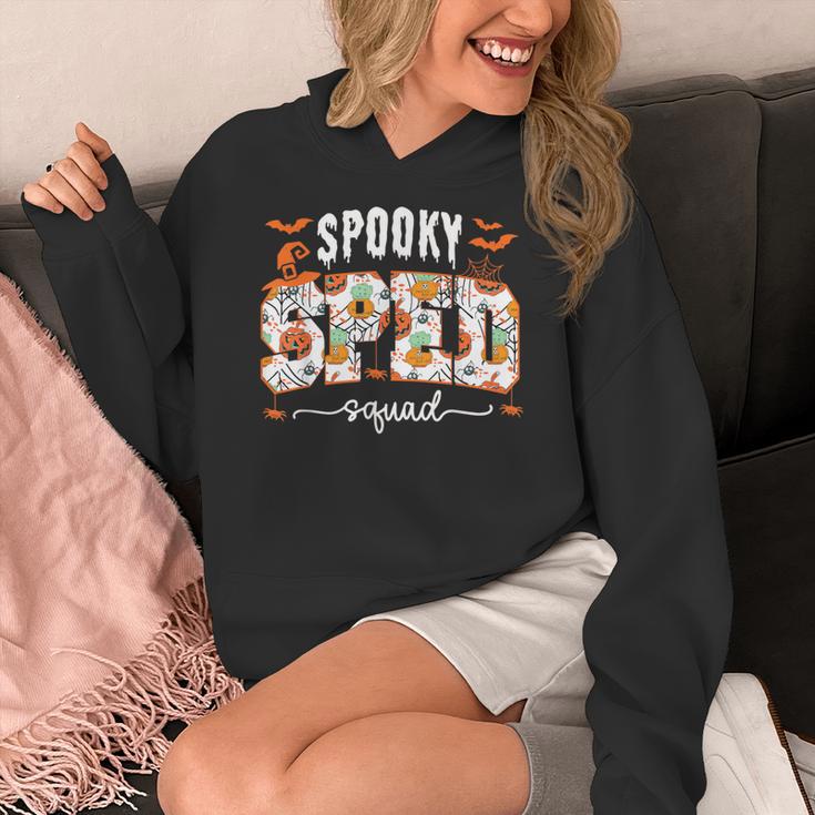 Spooky SPED Squad Special Education Teacher Halloween Ghost Women's Hoodie, funny design Spooky SPED Squad Special Education Teacher Halloween Ghost Women's Hoodie, funny design