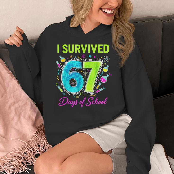 I Survived 67 Days Of School 67 Meme Science Teacher Women's Hoodie, Science Teacher Gifts, funny design I Survived 67 Days Of School 67 Meme Science Teacher Women's Hoodie, Science Teacher Gifts, funny design