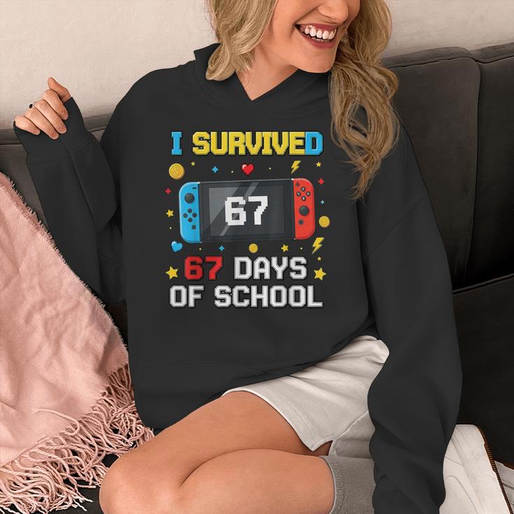I Survived 67 Days Of School 67 Teacher Squad Matching Women's Hoodie, funny design