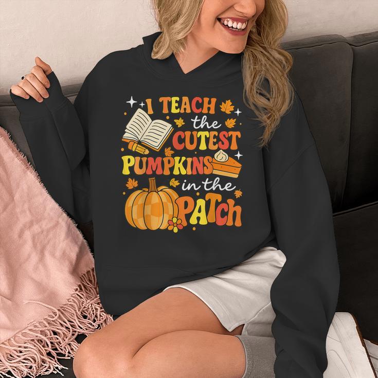 I Teach The Coolest Pumpkins In The Patch Teacher Halloween Women's Hoodie, funny design I Teach The Coolest Pumpkins In The Patch Teacher Halloween Women's Hoodie, funny design