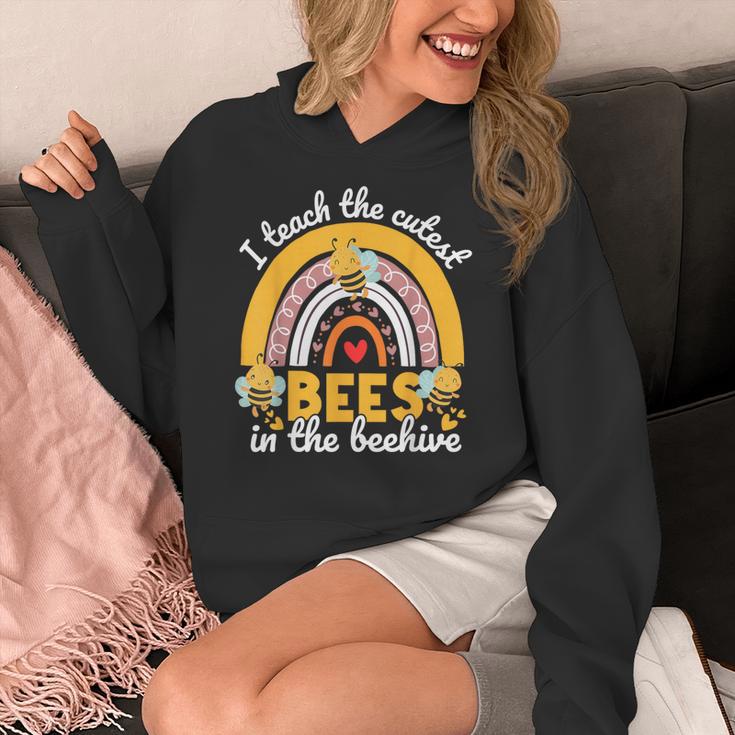 I Teach The Cutest Bees In The Beehive Teachers Day Women's Hoodie, funny design I Teach The Cutest Bees In The Beehive Teachers Day Women's Hoodie, funny design