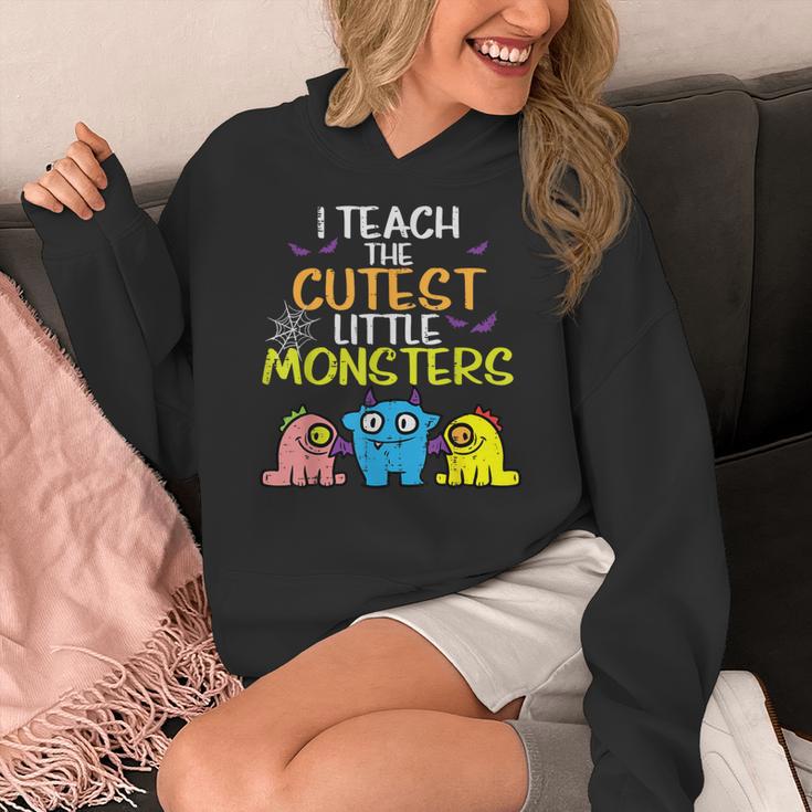 I Teach Cutest Little Monsters Halloween Teacher Men Women Women's Hoodie, funny design I Teach Cutest Little Monsters Halloween Teacher Men Women Women's Hoodie, funny design