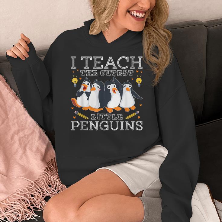 I Teach The Cutest Little Penguins Cute School Teacher Tee Women's Hoodie, funny design I Teach The Cutest Little Penguins Cute School Teacher Tee Women's Hoodie, funny design