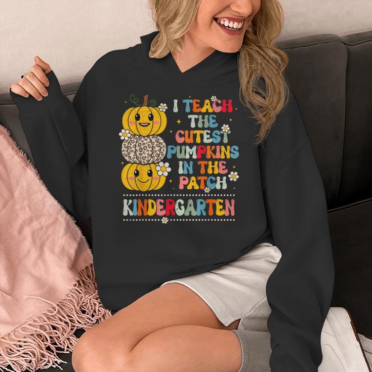 I Teach The Cutest Pumpkins Kindergarten Teacher Halloween Women's Hoodie, funny design I Teach The Cutest Pumpkins Kindergarten Teacher Halloween Women's Hoodie, funny design