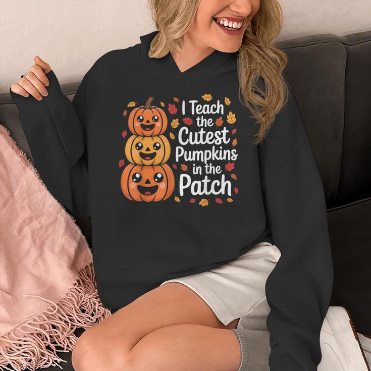 i Teach The Cutest Pumpkins In The Patch Teacher Halloween Women's Hoodie, funny design i Teach The Cutest Pumpkins In The Patch Teacher Halloween Women's Hoodie, funny design