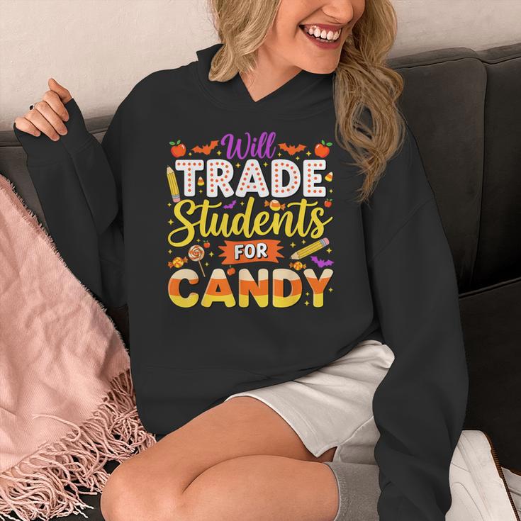 Teacher Cute Will Trade Students For Candy Halloween Costume Women's Hoodie, funny design Teacher Cute Will Trade Students For Candy Halloween Costume Women's Hoodie, funny design