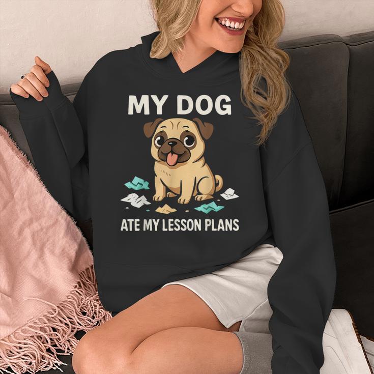 Teacher My Dog Ate My Lesson Plans School Staff Women's Hoodie, funny design Teacher My Dog Ate My Lesson Plans School Staff Women's Hoodie, funny design