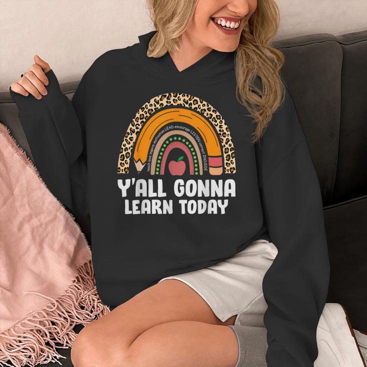 Teacher First Day Of School Y'All Gonna Learn Today Women's Hoodie, funny design Teacher First Day Of School Y'All Gonna Learn Today Women's Hoodie, funny design