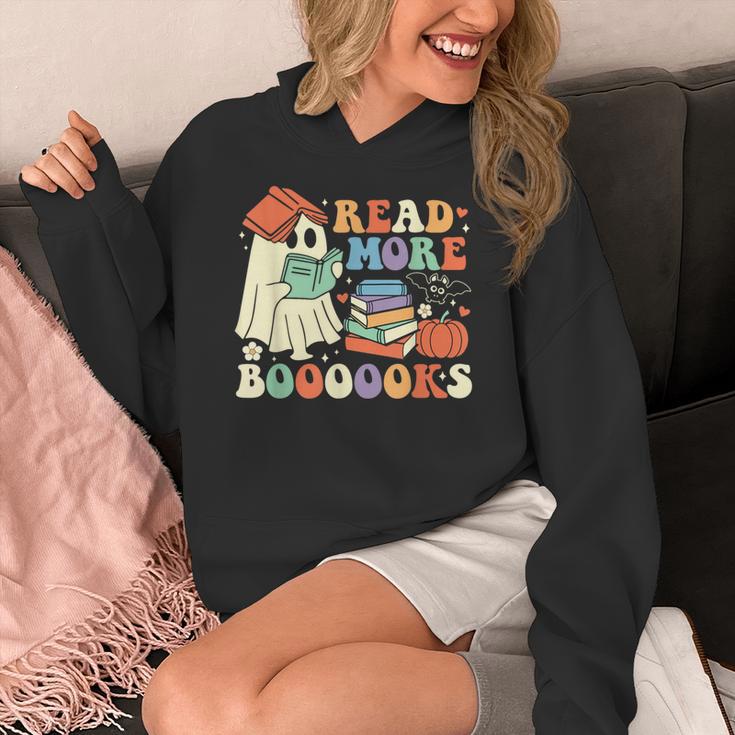 Teacher Halloween Cute Booooks Ghost Read More Books Women's Hoodie, funny design