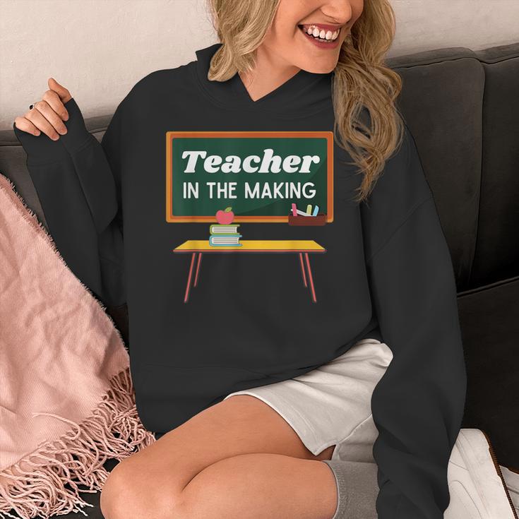 Teacher In The Making Future Teacher Kids Back To School Women's Hoodie, Future Teacher Gifts, funny design