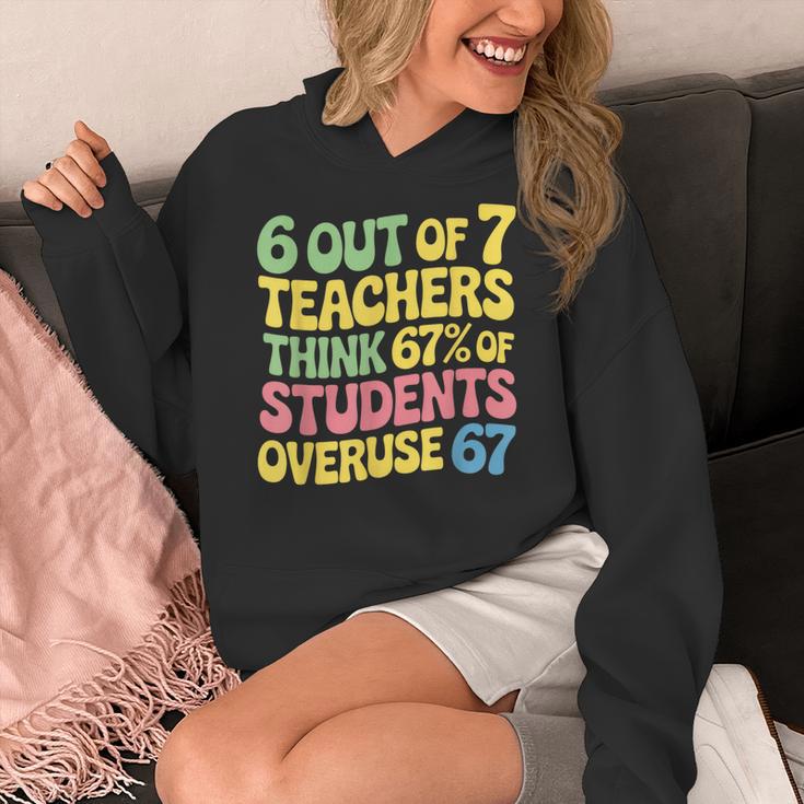 Teacher Overuse 67 Teacher Women's Hoodie, funny design Teacher Overuse 67 Teacher Women's Hoodie, funny design