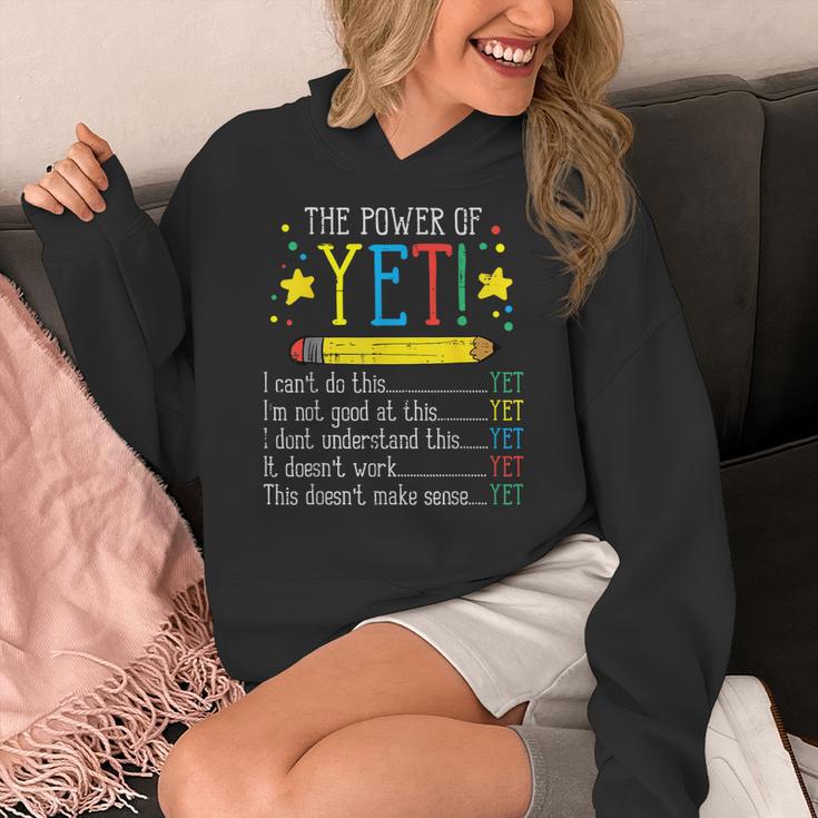 Teacher Power Of Yet Cant Do This Inspirational Women Men Women's Hoodie, funny design Teacher Power Of Yet Cant Do This Inspirational Women Men Women's Hoodie, funny design