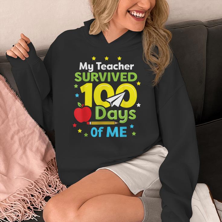 My Teacher Survived 100 Days Of Me Women's Hoodie, funny design My Teacher Survived 100 Days Of Me Women's Hoodie, funny design