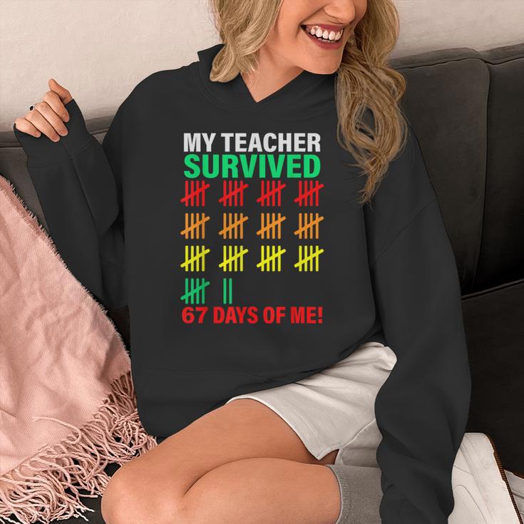 My Teacher Survived 67 Days Of Me School Kids Costume Women's Hoodie, funny design My Teacher Survived 67 Days Of Me School Kids Costume Women's Hoodie, funny design