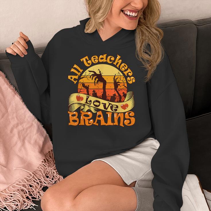 Teacher All Teachers Love Brains Halloween Party Women's Hoodie, funny design Teacher All Teachers Love Brains Halloween Party Women's Hoodie, funny design