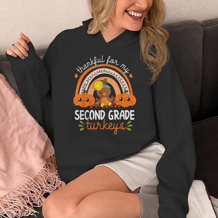 Teacher Thanksgiving Thankful For My Second Grade Turkeys Women's Hoodie, funny design Teacher Thanksgiving Thankful For My Second Grade Turkeys Women's Hoodie, funny design