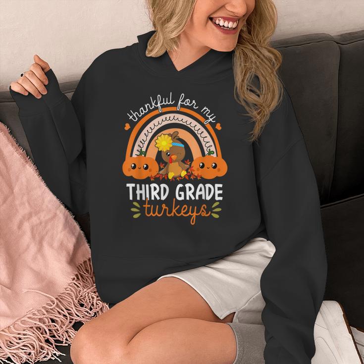 Teacher Thanksgiving Thankful For My Third Grade Turkeys Women's Hoodie, funny design Teacher Thanksgiving Thankful For My Third Grade Turkeys Women's Hoodie, funny design