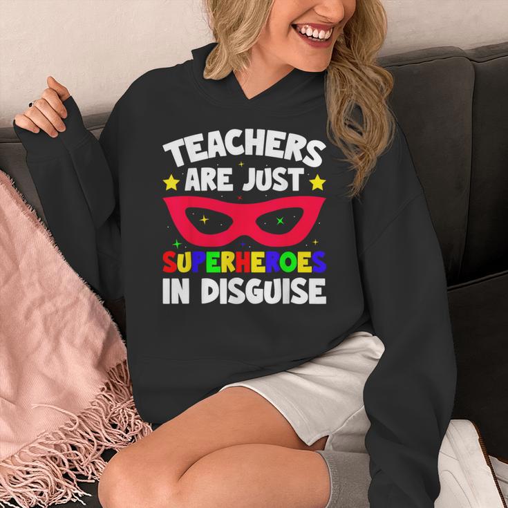 Teachers Are Just Superheroes In Disguise School Women's Hoodie, funny design Teachers Are Just Superheroes In Disguise School Women's Hoodie, funny design