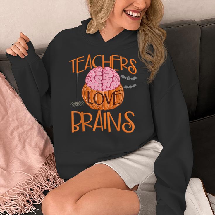 Teachers Love Brains Halloween T-Shirt For Men Women Women's Hoodie, funny design