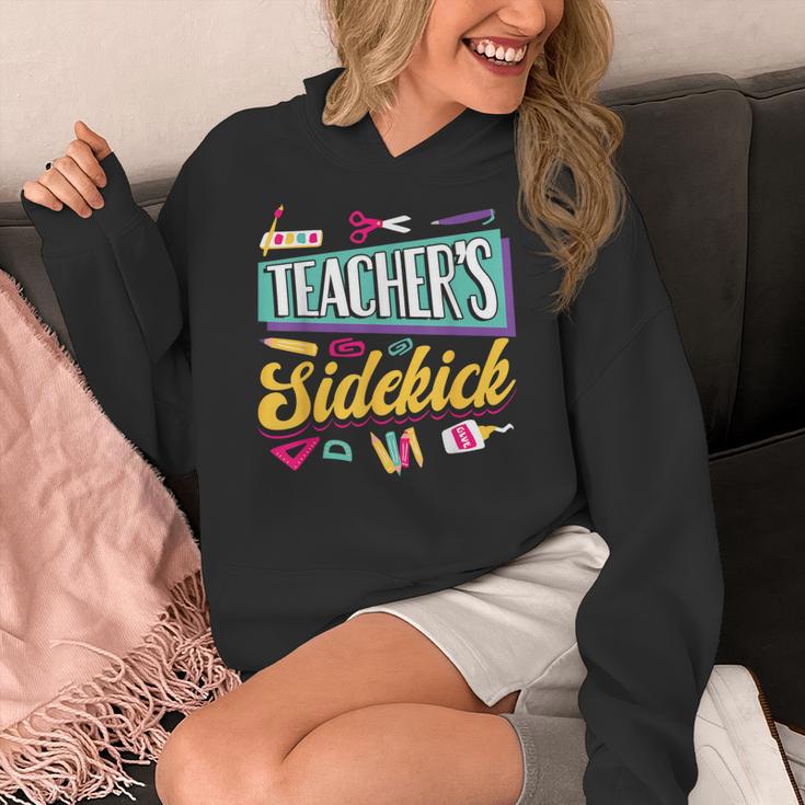 Teacher's Sidekick Teacher Assisting Teaching Assistant Women's Hoodie, funny design Teacher's Sidekick Teacher Assisting Teaching Assistant Women's Hoodie, funny design