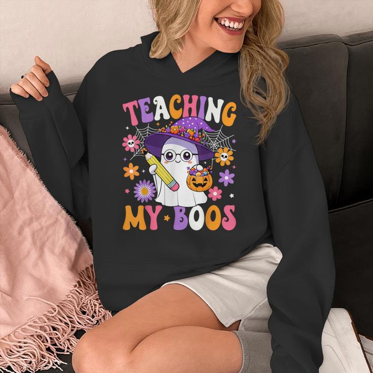 Teaching My Boos Teacher Ghost Teach Halloween Teacher Women's Hoodie, funny design Teaching My Boos Teacher Ghost Teach Halloween Teacher Women's Hoodie, funny design