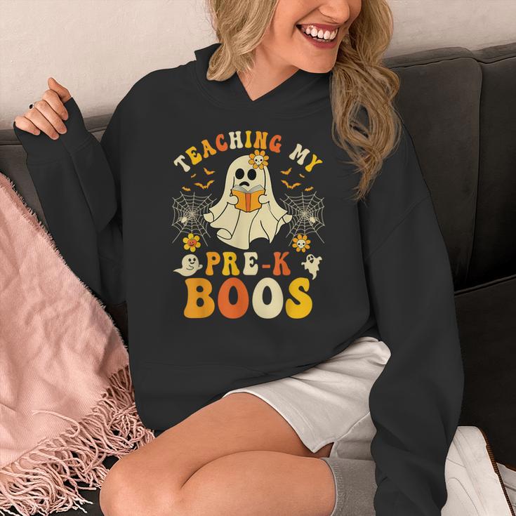 Teaching My Pre-K Boos Crew Teachers Halloween Ghost Women's Hoodie, funny design Teaching My Pre-K Boos Crew Teachers Halloween Ghost Women's Hoodie, funny design