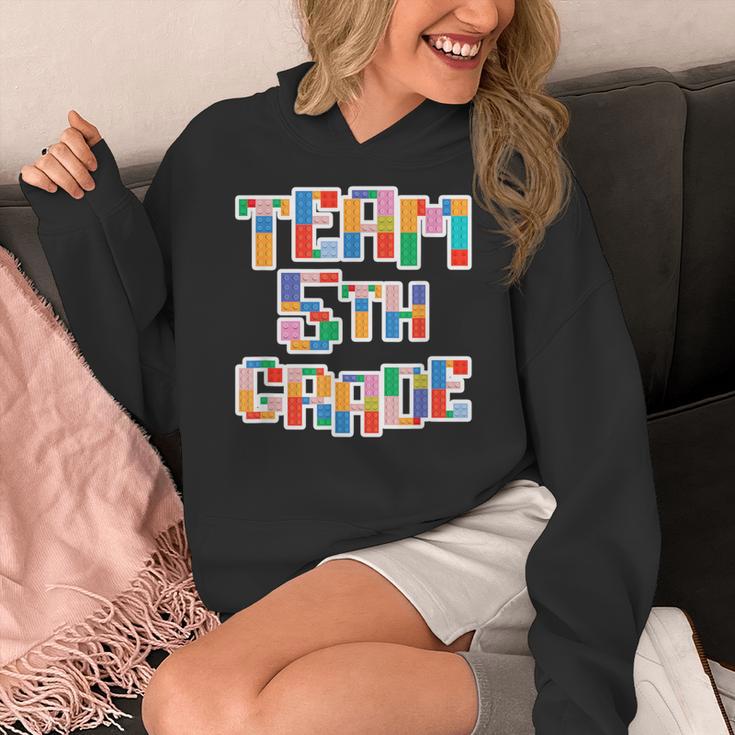 Team 5th Grade Building Blocks Bricks Theme Teacher Team For Men Women Kids Women's Hoodie, funny design Team 5th Grade Building Blocks Bricks Theme Teacher Team For Men Women Kids Women's Hoodie, funny design