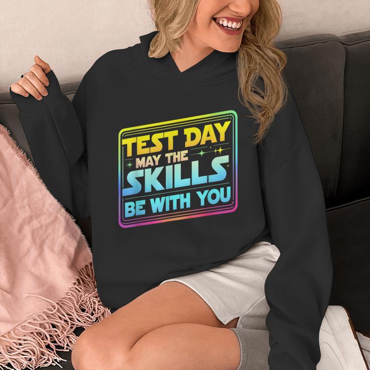 Testing Day Test Day May The Skills Be With You Teacher Women's Hoodie, funny design Testing Day Test Day May The Skills Be With You Teacher Women's Hoodie, funny design