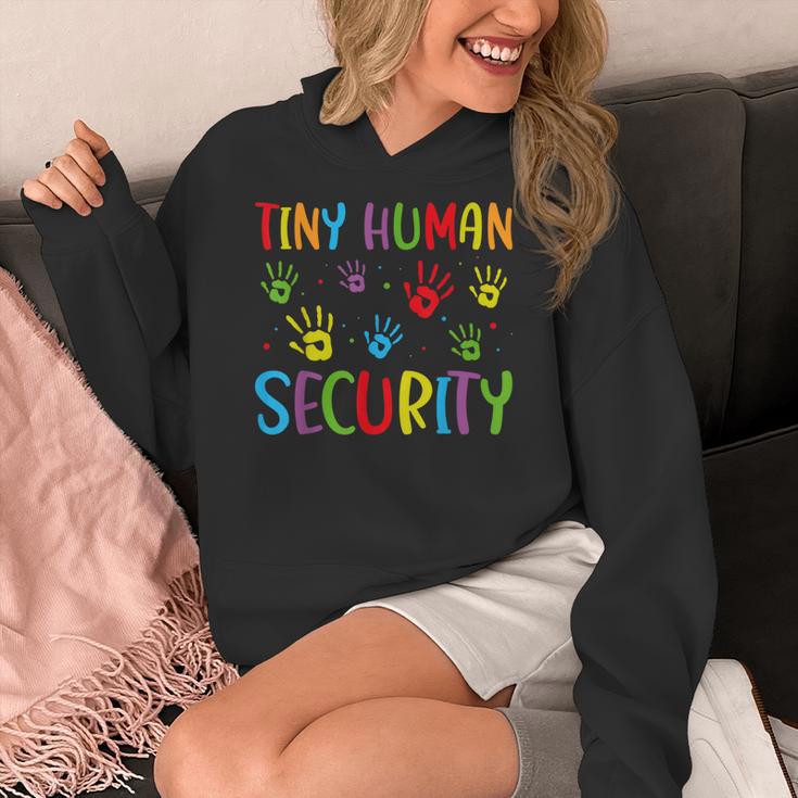 Tiny Human Security Preschool Childcare Teacher Babysitters Women's Hoodie, funny design Tiny Human Security Preschool Childcare Teacher Babysitters Women's Hoodie, funny design