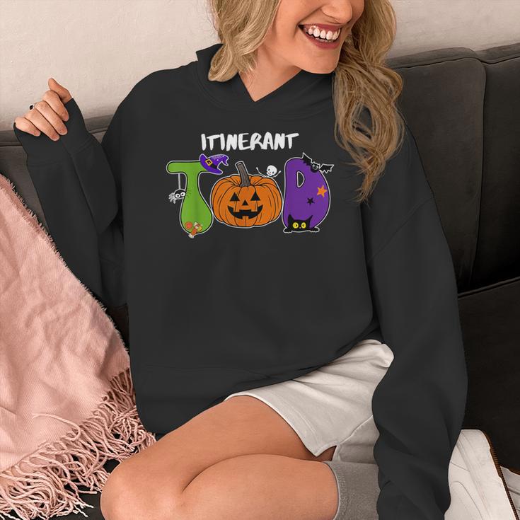 TOD Itinerant Teacher Of The Deaf Halloween ASL Interpreters Women's Hoodie, funny design TOD Itinerant Teacher Of The Deaf Halloween ASL Interpreters Women's Hoodie, funny design