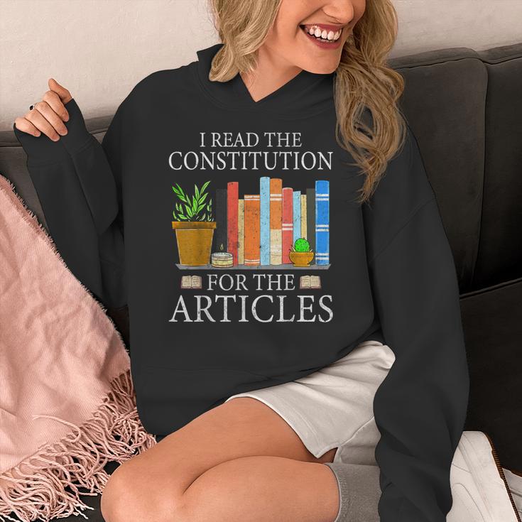 History Teacher I Read The Constitution For The Articles For Men Women Women's Hoodie, History Teacher Gifts, funny design